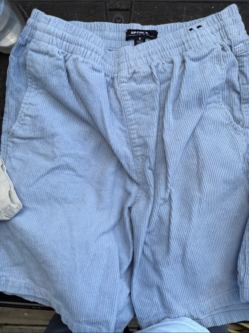 Rip Curl Light Blue Corduroy Kids Shorts